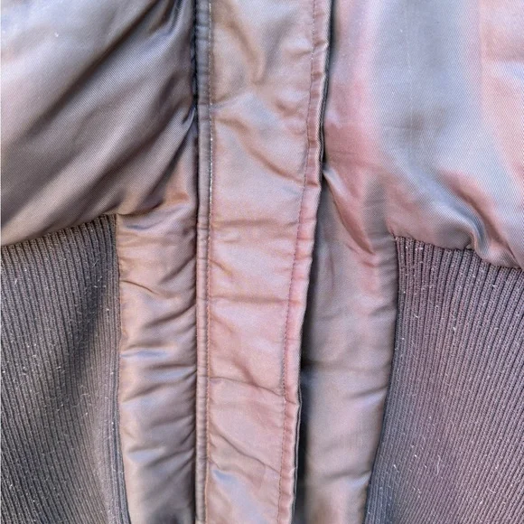 Y2K Rare Vintage Nelly’s Apple Bottoms Coat - Bling Gold Accents Down Size Large - Picture 13 of 16